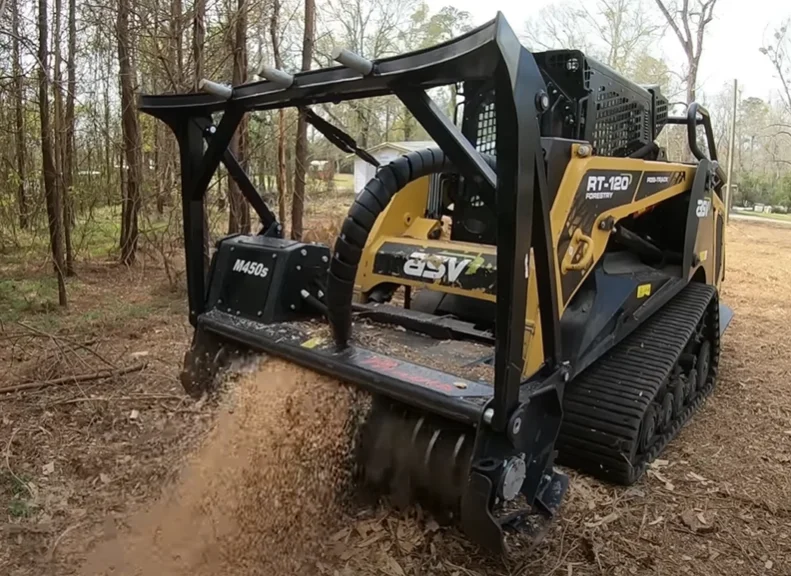 ASV-rt-120-skid-steer-with-attached-wood-chipper-forestry-mulcher